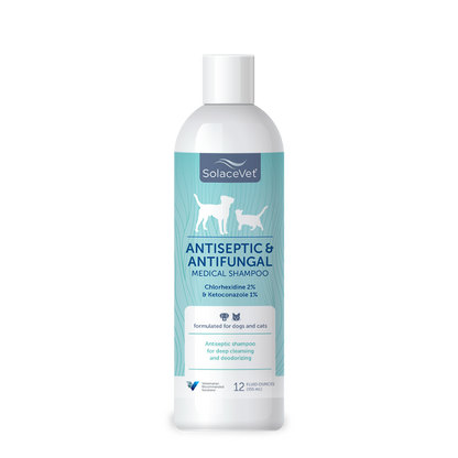 SolaceVet® Antiseptic & Antifungal Medical Shampoo 12oz