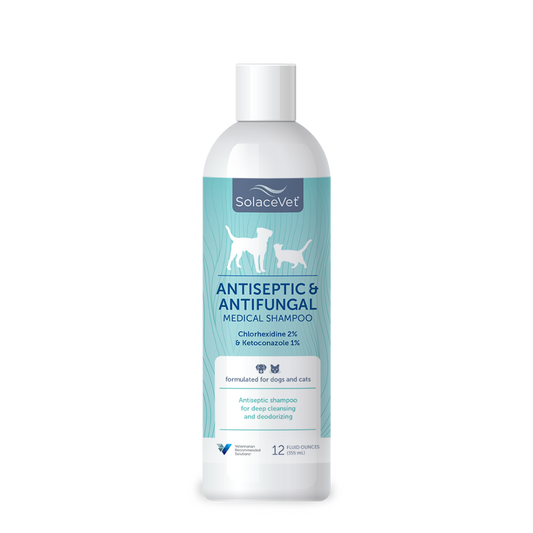SolaceVet® Antiseptic & Antifungal Medical Shampoo 12oz