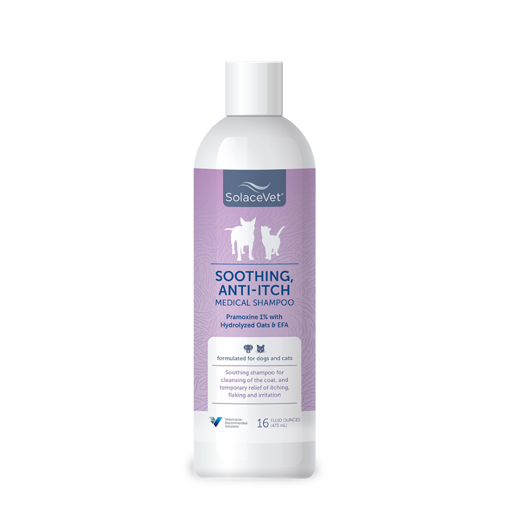 SolaceVet® Soothing, Anti-Itch Medical Shampoo 16oz