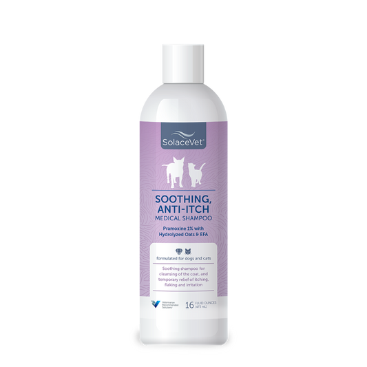 SolaceVet® Soothing, Anti-Itch Medical Shampoo 16oz