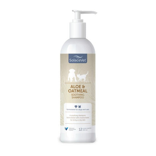 SolaceVet® Aloe & Oatmeal Soothing Shampoo 12oz